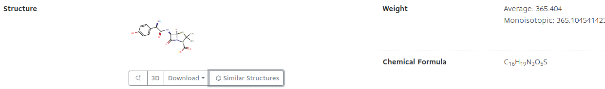 Amoxycillin chemical structure